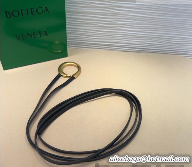 Good Product Bottega Veneta Sardine Calfskin Waist Belt 2011025 Black 2025