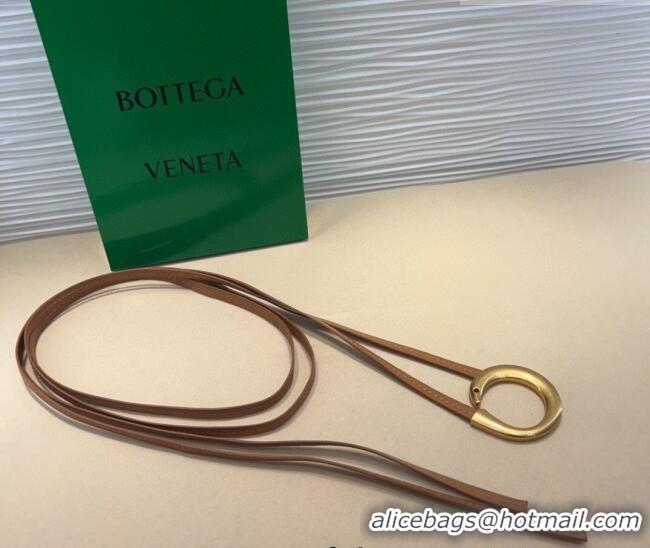 Top Quality Bottega Veneta Sardine Calfskin Waist Belt 2011025 Brown 2025