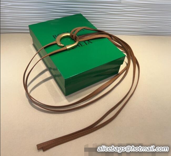 Top Quality Bottega Veneta Sardine Calfskin Waist Belt 2011025 Brown 2025