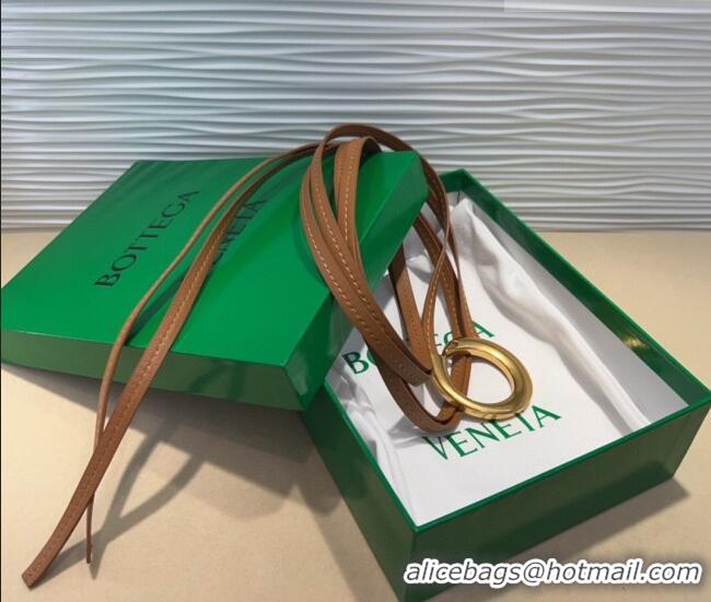 Top Quality Bottega Veneta Sardine Calfskin Waist Belt 2011025 Brown 2025