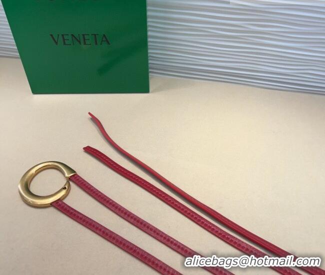 Good Looking Bottega Veneta Sardine Calfskin Waist Belt 2011025 Red 2025