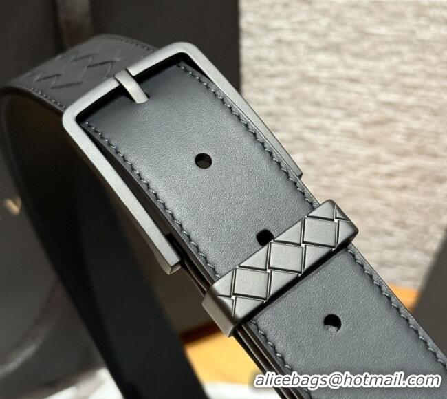 Buy Inexpensive Bottega Veneta Intreccio Loop Belt BV111401 Black/Black 2025