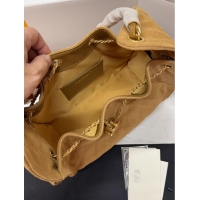 Luxury Cheap Chanel Quilted Suede Small Hobo bag AS5293 Apricot 2025