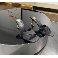 Reasonable Price Saint Laurent Opyum Mules Sandals Heel 8.5cm Y11000 Black