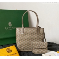 Grade Promotional Goyard Anjou Mini Tote Bag 2003 Grey/Green 2026