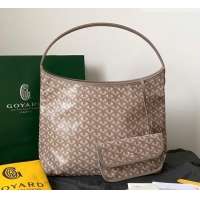 Big Discount Goyard Boheme Hobo Bag GY8120 Grey/Pink 2026