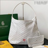 Shop Discount Goyard Boheme Hobo Bag with Red Heart White GY0223 2026