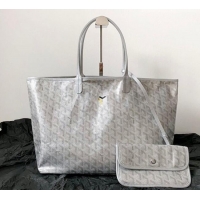 Luxury Cheap Goyard Saint Louis PM Bag with Dogtooth Print 0123 Silver 2026