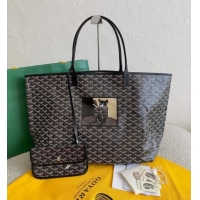 Luxury Cheap Goyard Saint Louis GM Bag with Bulldog Print 2056 Black 2026