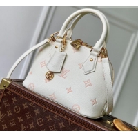 Grade Quality Louis Vuitton Alma BB in Milky White/Peach Cowhide Leather M27574 2026