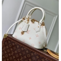 Grade Quality Louis Vuitton Alma BB in Milky White/Peach Cowhide Leather M27574 2026