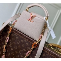 Top Grade Louis Vuitton Capucines Mini Bag in Taurillon Leather M24683 Pink 2026