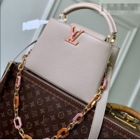 Buy Discount Louis Vuitton Capucines MM Bag in Taurillon Leather M24683 Pink 2026