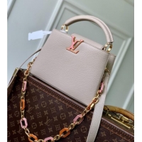 Buy Discount Louis Vuitton Capucines MM Bag in Taurillon Leather M24683 Pink 2026