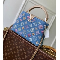 Well Crafted Louis Vuitton Capucines BB Bag in Denim Blue/Cream GOTS-certified cotton M12947 2026
