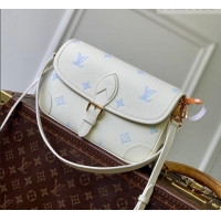 Fashion Luxury Louis Vuitton Diane Bag in Milky White/Blue Cowhide Leather M28054 2026