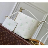 Cheap Discount Louis Vuitton All In BB in Milky White/Green Cowhide Leather M27570 2026