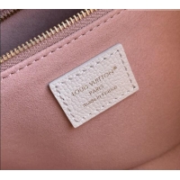 Grade Quality Louis Vuitton OnTheGo PM Tote Bag in Milky White/Peach Cowhide Leather M28313 2026