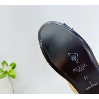 Pretty Style Prada Nappa leather ballerinas flat with bow Gold 1F322O 0227120