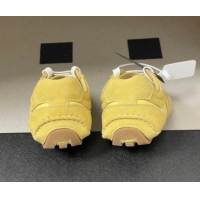 Durable Prada Montecarlo Re-Edition 2005 suede and Re-Nylon sneakers Yellow 1E247O 60228063