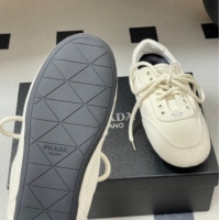 Good Product Prada Collapse Canvas Sneakers White 1E989N 60228077