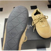 Good Quality Prada Collapse Canvas Sneakers Khaki 1E989N 60228080