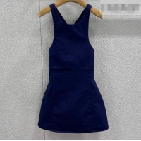 ​Big Discount Miu Miu Cotton Vest Dress MM020613 Navy Blue 2026
