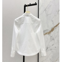 Luxury Cheap Miu Miu Cotton Shirt MM020608 White 2026