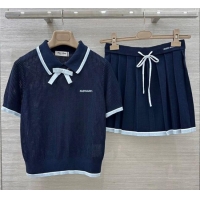 ​Good Quality Miu Miu Wool Shirt and Mini Shirt Set MM020609 Blue 2026