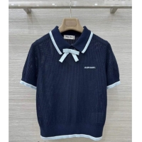 ​Good Quality Miu Miu Wool Shirt and Mini Shirt Set MM020609 Blue 2026