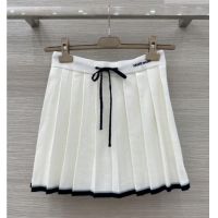 Luxury Cheap Miu Miu Wool Shirt and Mini Shirt Set MM020609 White 2026