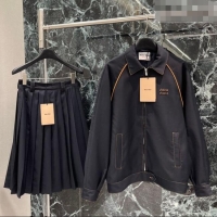 Best Price Miu Miu Jacket and Skirt Set MM020623 Black 2026