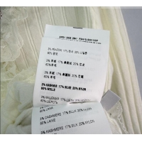 Luxury Discount Miu Miu Wool Blend Cardigan MM020615 White 2026