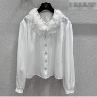 ​Top Grade Chanel Shirt CH020633 White 2026