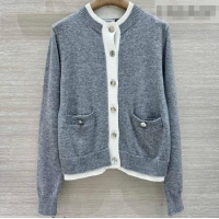 ​Super Quality Chanel Cashmere Cardigan CH020601 Grey 2026