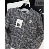 Fashion Discount Chanel Tweed Cardigan CH020602 Grey 2026