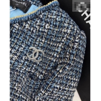 Pretty Style Chanel Tweed Cardigan CH020602 Blue 2026