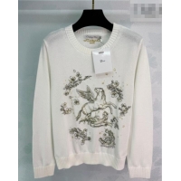 ​Top Design Dior Embroidered Sweater DR020602 White 2026