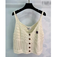 Super Quality Chanel Wool Knit Vest CH020636 White 2026