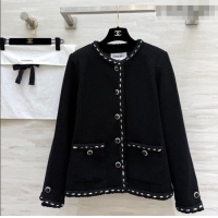 Top Grade Chanel Tweed Jacket CH020652 Black 2026