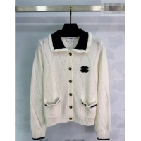 Promotional Cheap Chanel Wool Cardigan CH020658 White 2026