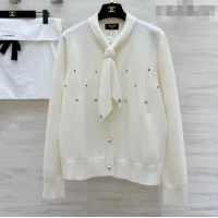 Buy New Cheap Chanel Bow Cardigan CH020656 White 2026