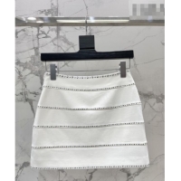 Modern Classic Versace Studs Mini Skirt 0206 White 2026