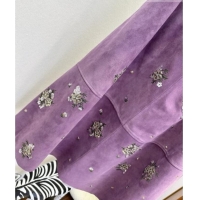 ​Grade Quality Miu Miu Suede Skirt V030312 Purple 2026