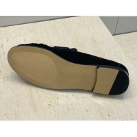 Good Looking Fendi Baguette Flat Loafers in Leather FE121603 Suede Black 2026