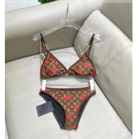 ​Inexpensive Louis Vuitton LV x TM Cerise Cherry Bikini Set 0721 Brown 2025