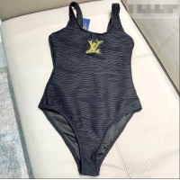 ​Hot Sell Cheap Louis Vuitton Epi Swimsuit 0723 Black 2025