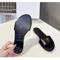 Grade Quality Celine Coast Flat Slides Sandal in Lambskin Leather 0227010 Black 2026