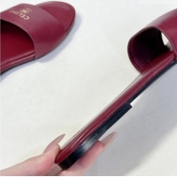 Discount Celine Coast Flat Slides Sandal in Lambskin Leather 0227011 Red 2026