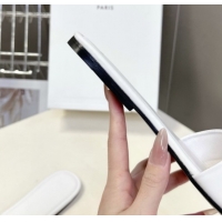 Top Grade Celine Coast Flat Slides Sandal in Lambskin Leather 0227014 White 2026